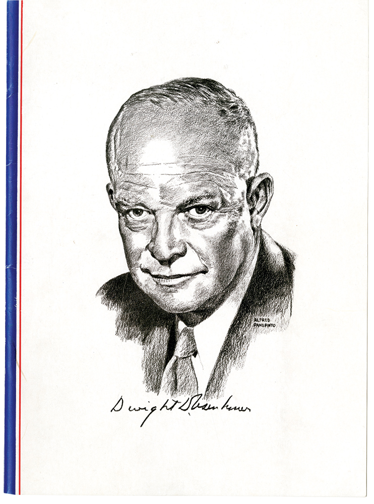 Program for President Eisenhower's 1953 birthday party