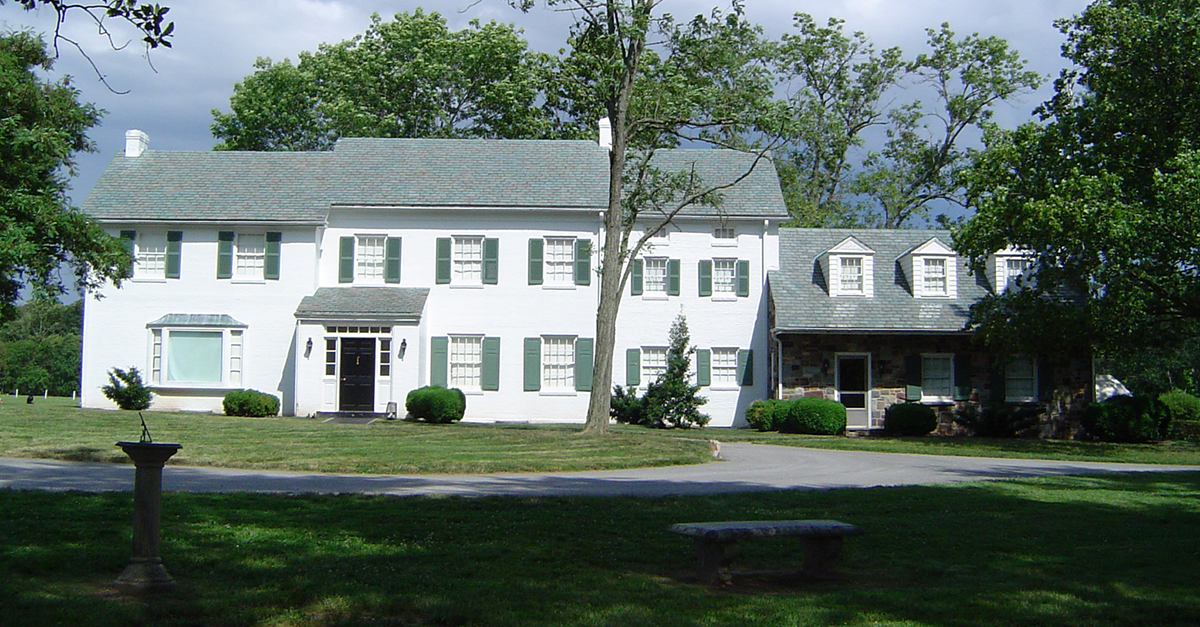 The Eisenhower house in Gettysburg. Eisenhower National Historic Site