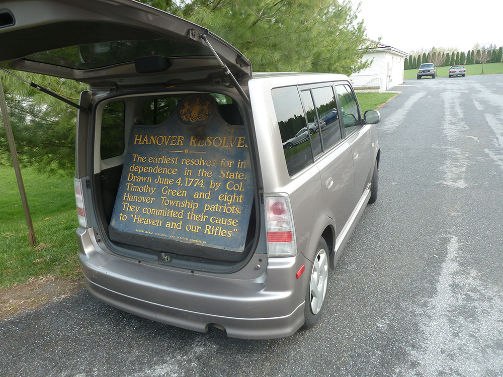 Author John K. Robinson travels the highways in search of history in his cool Scion xB that he affectionately calls āThe Box.ā