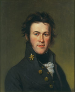 Thomas Say wore his Long Expedition uniform for this 1819 oil portrait by Charles Willson Peale. ANSP Archives Collection 2011-025