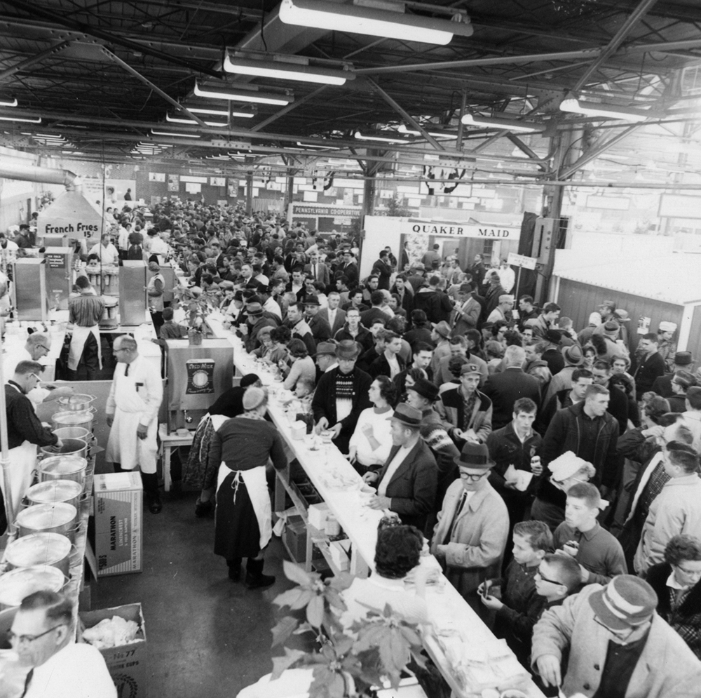 Food counters at the 1964 show. RG-1/PA State Archives