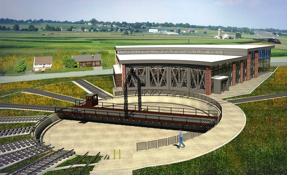 Artist’s conception of the forthcoming roundhouse.