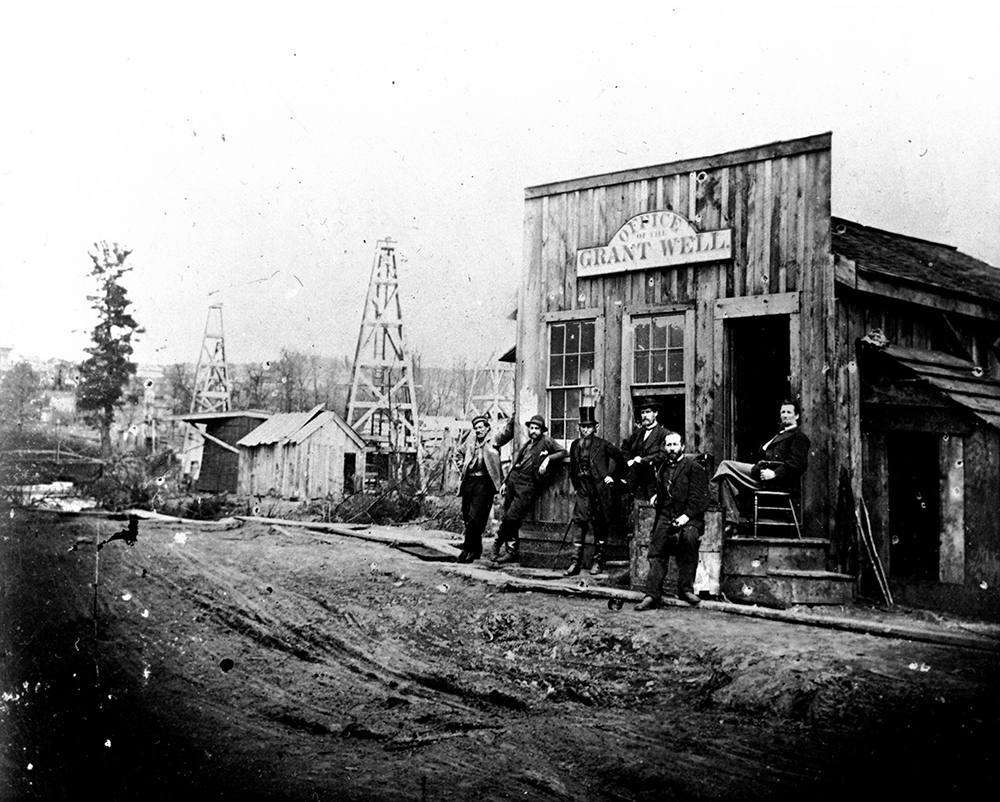 Grant Well office, 1865. Drake Well Museum