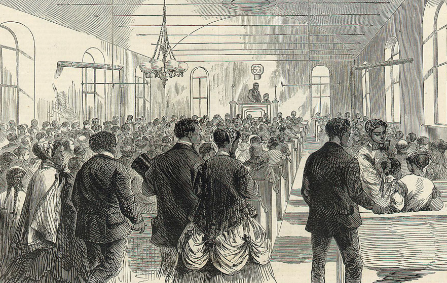 Starting in 1830, National Colored Citizen’s Conventions were held annually to strategize about educational, economic, political, social and legal equality. harper’s weekly, february 6, 1869