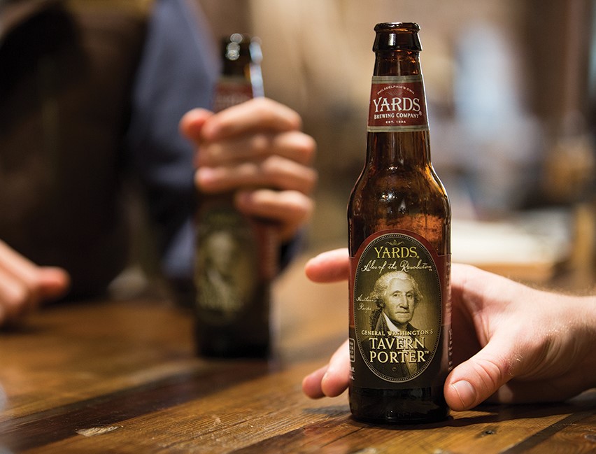 Yards Brewing Co. has been operating in Philadelphia since 1994. Their popular Ales of the Revolution—Thomas Jefferson’s Tavern Ale, Poor Richard’s Tavern Spruce and General Washington’s Tavern Porter—are based on recipes known to the Founding Fathers.