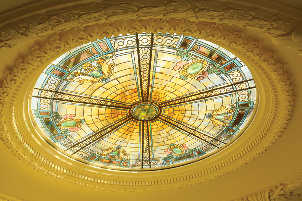 The laylight after conservation in 2016. Glen Foerd on the Delaware / Photo by Lisa Varley