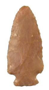 A spearhead dating from 1,000 to 6,850 years ago found in Westmoreland County. The State Museum of Pennsylvania