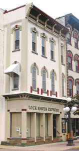 The office of The Express in Lock Haven, where Rebecca Gross worked for nearly 40 years as a newspaper editor, is seen here in a recent photo. It was a small-town daily, but her reputation brought it considerable attention and professional acclaim.
