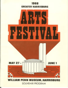 The program for the first Greater Harrisburg Arts Festival. Pennsylvania State Archives/RG-13.3, Accession 1093, Arts Festival
