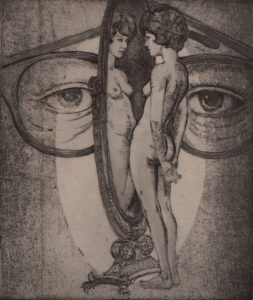 Edward Saffell (1933–2015), Point of View, 1967, etching, 1969 Purchase Award. The State Museum of Pennsylvania