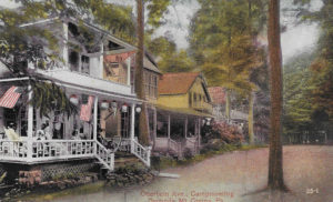 Original cottages in Mount Gretna’s Campmeeting neighborhood look today much like they did in 1892, when most of them were built. Mount Gretna Area Historical Society