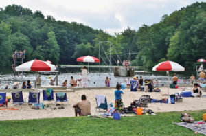 The Mount Gretna Lake & Beach area looks much the same as it did in 1885 when Robert H. Coleman had the Conewago Creek dammed up to create the lake.