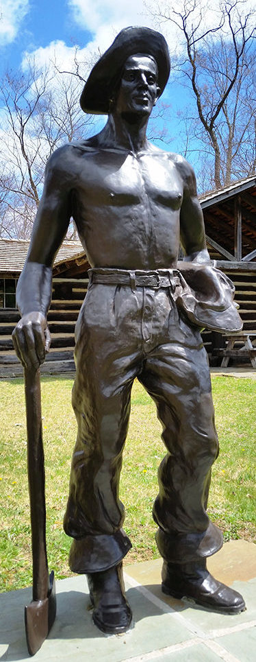 CCC Worker Statue. Pennsylvania Lumber Museum/Photo by Joshua Roth