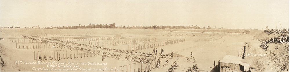 The 28th Division trained at Camp Hancock, Georgia, between August 1917 and April 1918. Library of Congress
