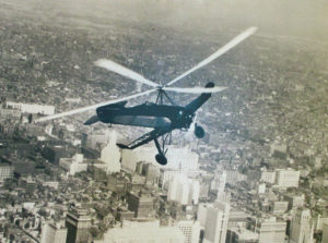 An autogiro in flight. AHMEC