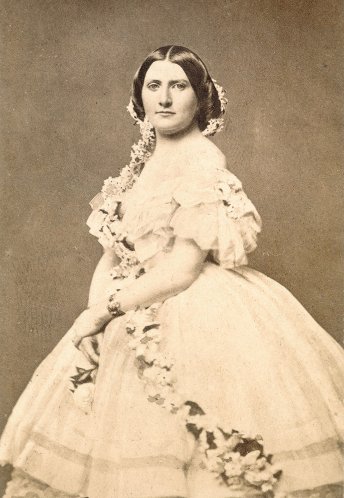 Harriet Lane, c. 1860, was a popular White House hostess for her bachelor uncle James Buchanan. She was not the first nonspouse, however, to serve in this capacity. Widowed presidents such as Thomas Jefferson and Andrew Jackson had relatives who filled the position that is now known as first lady. Wikimedia Commons