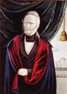 James G. Birney, here in a c. 1844 hand-colored lithograph published by N. Currier in New York, was a former slave owner turned antislavery activist and presidential nominee for the Liberty Party in 1840 and 1844. Library of Congress