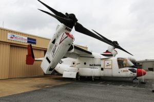 The Bell Boeing V-22 Tilt Rotor Osprey.