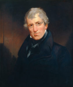 The successful patent medicine manufacturer Thomas W. Dyott had this oil-on-canvas portrait painted by Philadelphia artist John Neagle, c. 1836.