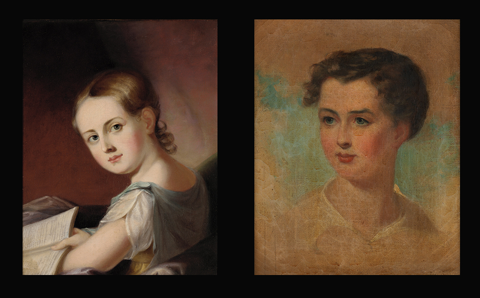 Jane Cooper Sully Darley was productive as a copyist of her father’s highly sought-after portraits of George Washington, but she also obtained numerous independent commissions from upwardly mobile families. These Philadelphia children, Clementia Somers (c. 1825) and Henry Toland (1830), were portrayed as innocent and ideal, unspoiled by the corruptions of worldly life. Courtesy Pennsylvania Academy of the Fine Arts, Philadelphia (Somers, Bequest of Harriet P. Smith; Toland, Gift of Washington S. Toland)