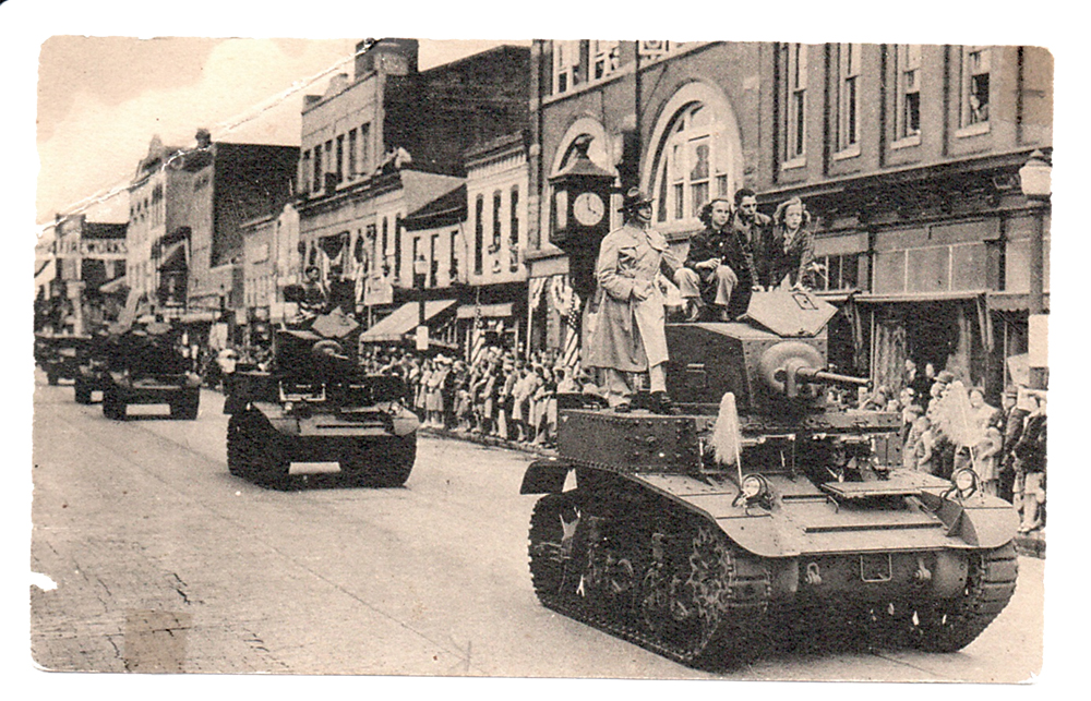 ACF tanks advance down Berwick’s Front Street in the 1,000th Tank Parade, 1941.