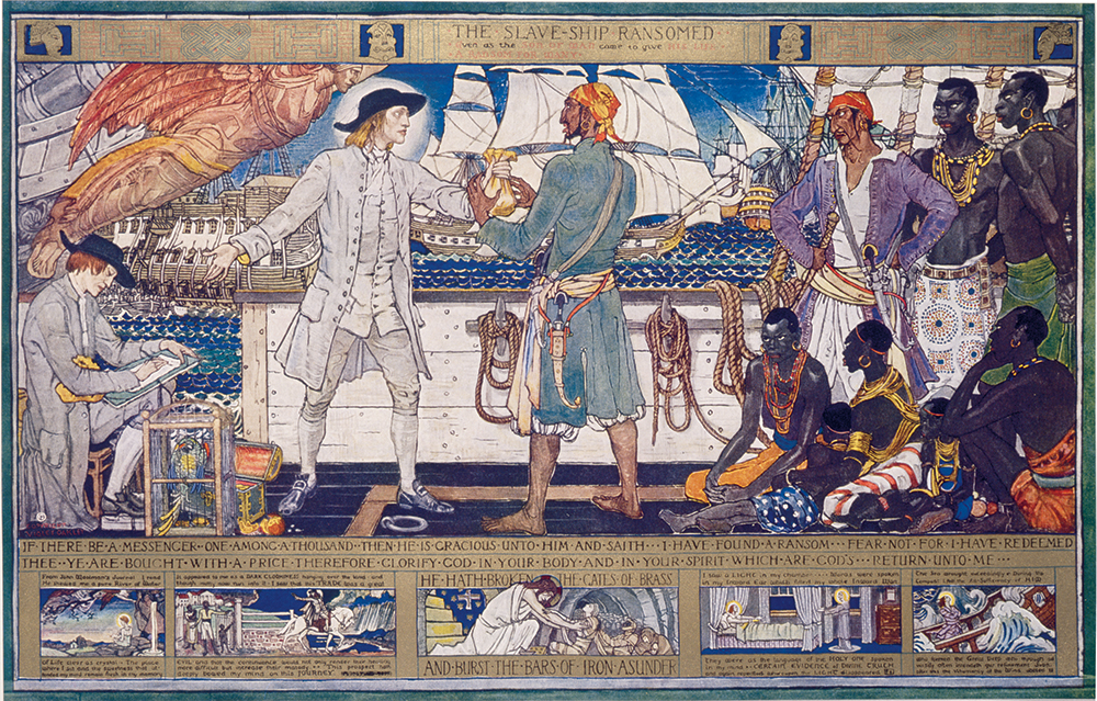 The Slave Ship Ransomed mural, Senate Chamber.