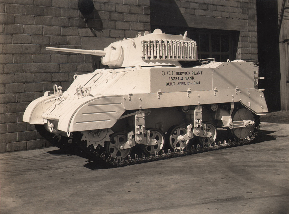 The last tank, number 15,224, built at the ACF Berwick plant.