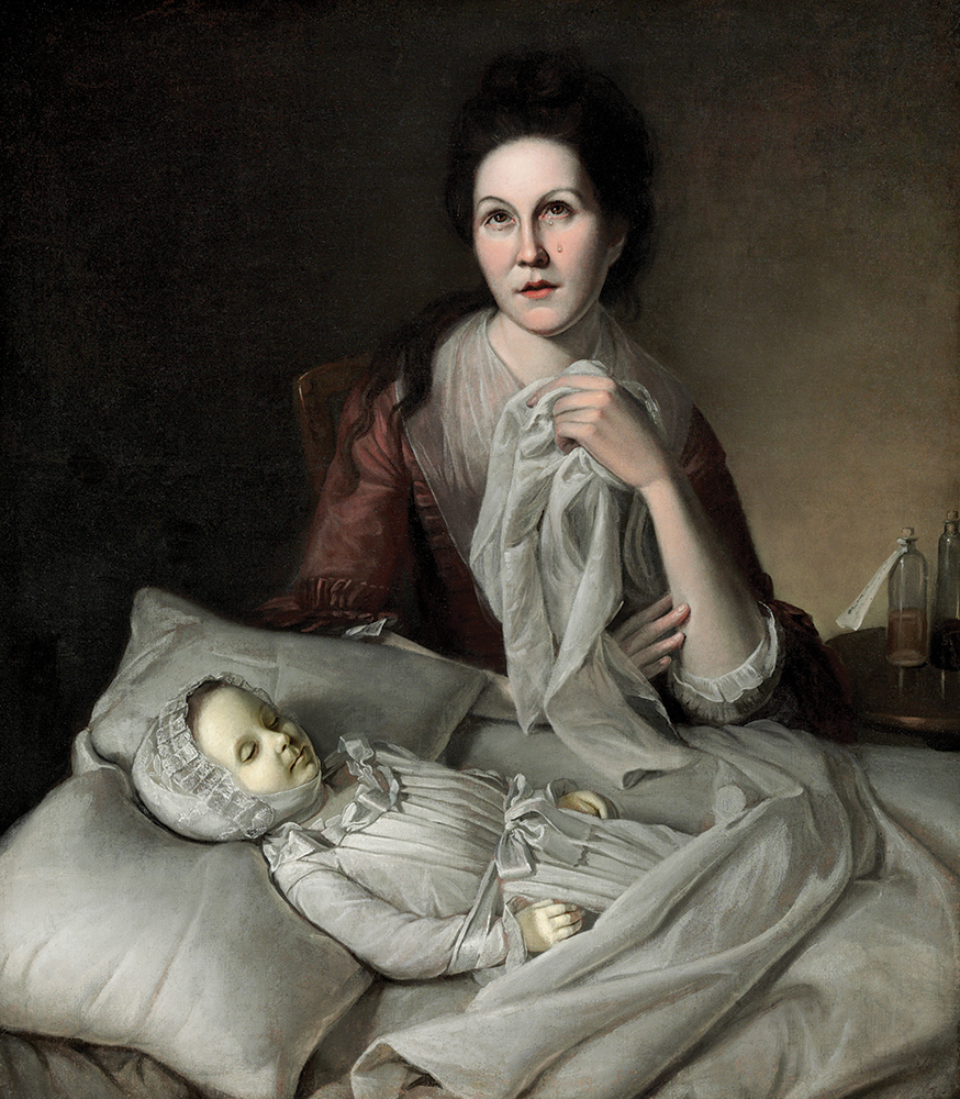 After his own daughter Margaret succumbed to smallpox in 1772, artist Charles Willson Peale depicted the anguish it caused him and his wife Rachel in his oil-on-canvas painting Mrs. Peale Lamenting the Death of Her Child (Rachel Weeping). A vaccine for the disease would be discovered in 1796 but would not be widely available in Pennsylvania until the 20th century. Philadelphia Museum of Art (Gift of the Barra Foundation Inc. 1977-34-1)