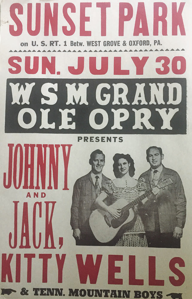Shows at Sunset Park featured some of the biggest names in country music in the second half of the 20th century. Courtesy of the Waltman Family