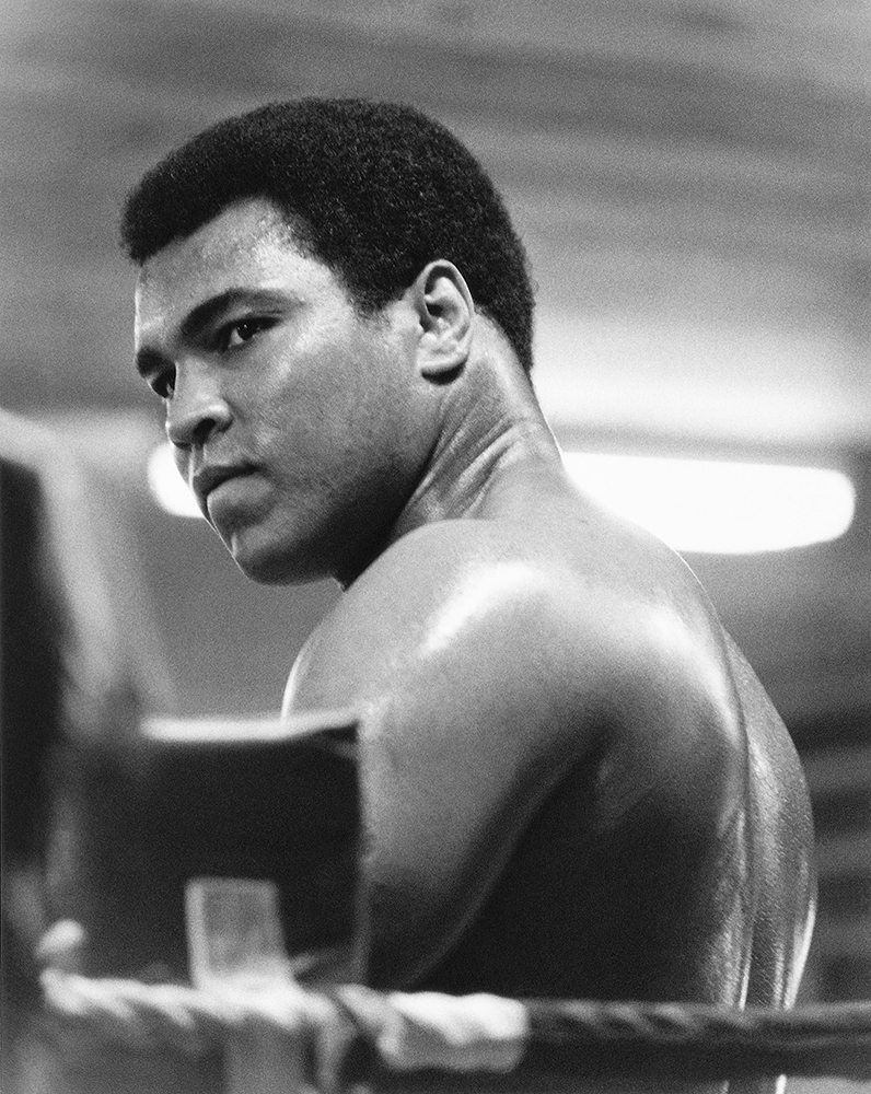 Muhammad Ali in the gym at his Deer Lake training camp, 1978. Photo, ©Jeff Julian