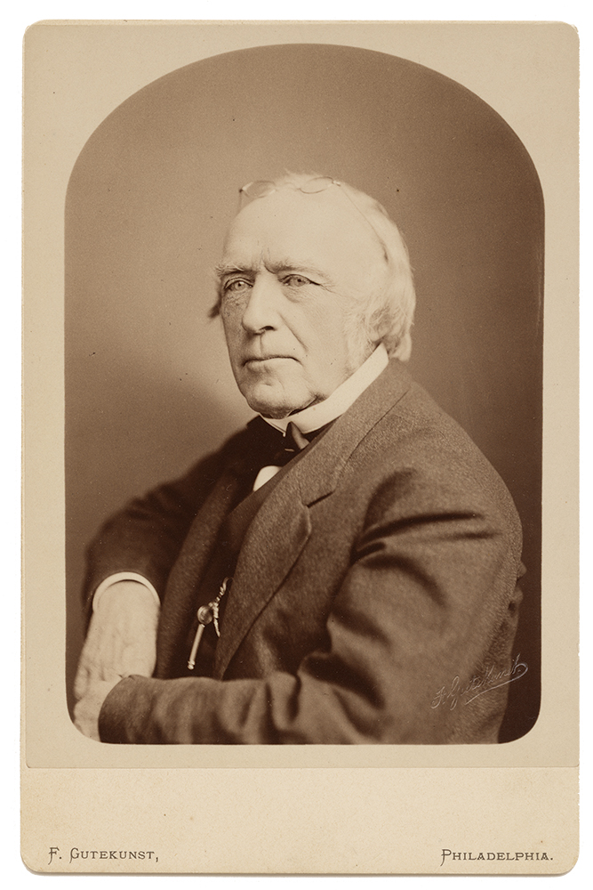 William Henry Furness was photographed by Frederick Gutekunst, circa 1875, half a century after his arrival in Philadelphia to assume spiritual leadership of the city’s First Unitarian Church. National Portrait Gallery, Smithsonian Institution