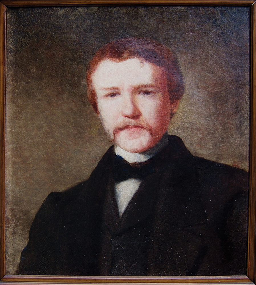 Young Frank Furness was captured in this portrait by his brother William Henry Furness Jr. around 1861, the year he completed his architectural training and began three years of decorated service in the Union army. Private Collection