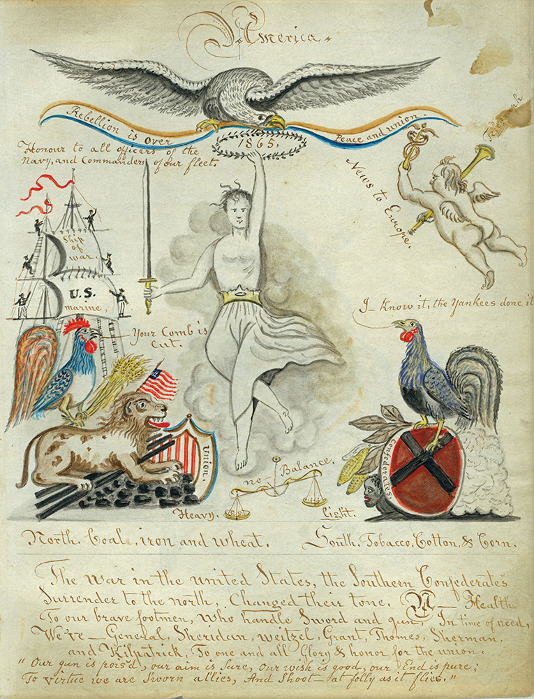 The rebellion is over, 1865, showing which way the balance tipped. Collections of the York County History Center, York, PA