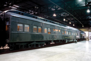The Railroad Museum of Pennsylvania's Lotos Club Pullman car is a centerpiece of new exhibits on passenger travel, including a kiosk with a 360-degree virtual tour of the interior. Photo, Railroad Museum of Pennsylvania, PHMC