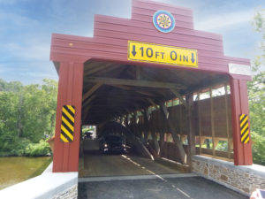 The Dreibelbis Station Covered Bridge, crossing Maiden Creek south of Lenhartsville, after restoration. Pennsylvania State Historic Preservation Office
