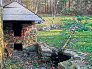 Mountain Mary’s bake oven and spring are original features of her circa 1780 farm property in the Oley Hills of Pike Township, Berks County. Photo, Patrick J. Donmoyer