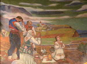 Pastoral Croatia, St. Nicholas Croatian Catholic Church, 1937. Society to Preserve the Millvale Murals of Maxo Vanka / Rob Long-Clear Story