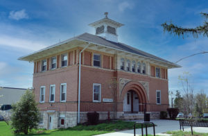 Amos Hall, completed in 1902, is one of the more distinctive designs in the core area of early residential and classroom buildings. Designed by William Plack (1844–1954) of Philadelphia, it reflects an ambitious period of new construction that created the look and feel of a typical college campus. Courtesy of Lincoln University
