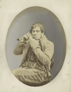 John Drew Sr., Louisa's third and last husband, in character as Handy Andy. New York Public Library