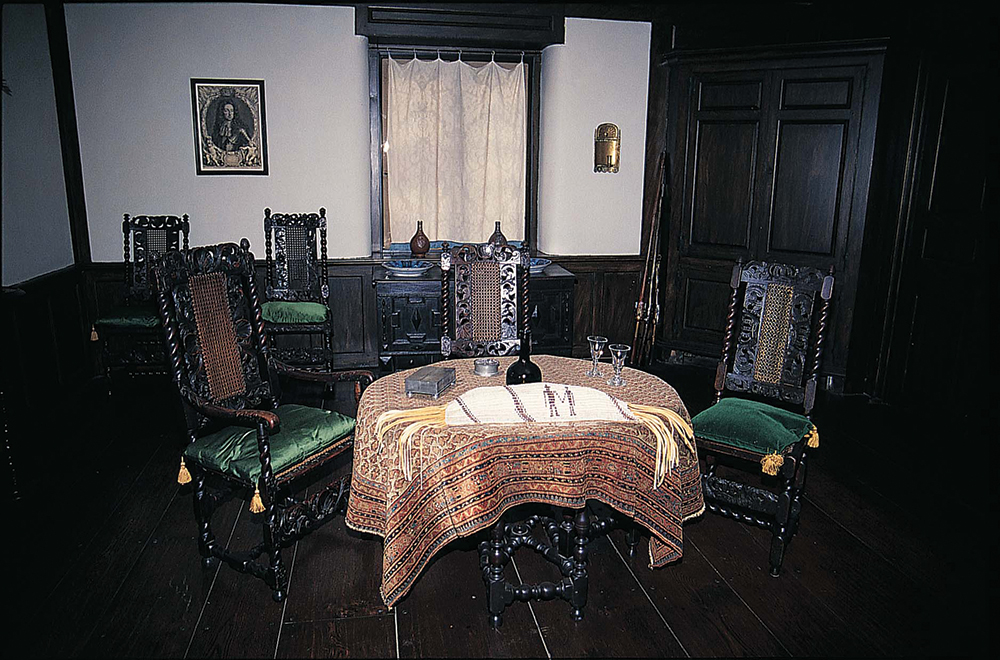 William Penn frequently managed provincial government from his home, and a 1687 inventory indicates the presence of numerous high-style chairs. George Way's loans and donations help Pennsbury to interpret these activities and Penn's social status. Pennsbury Manor