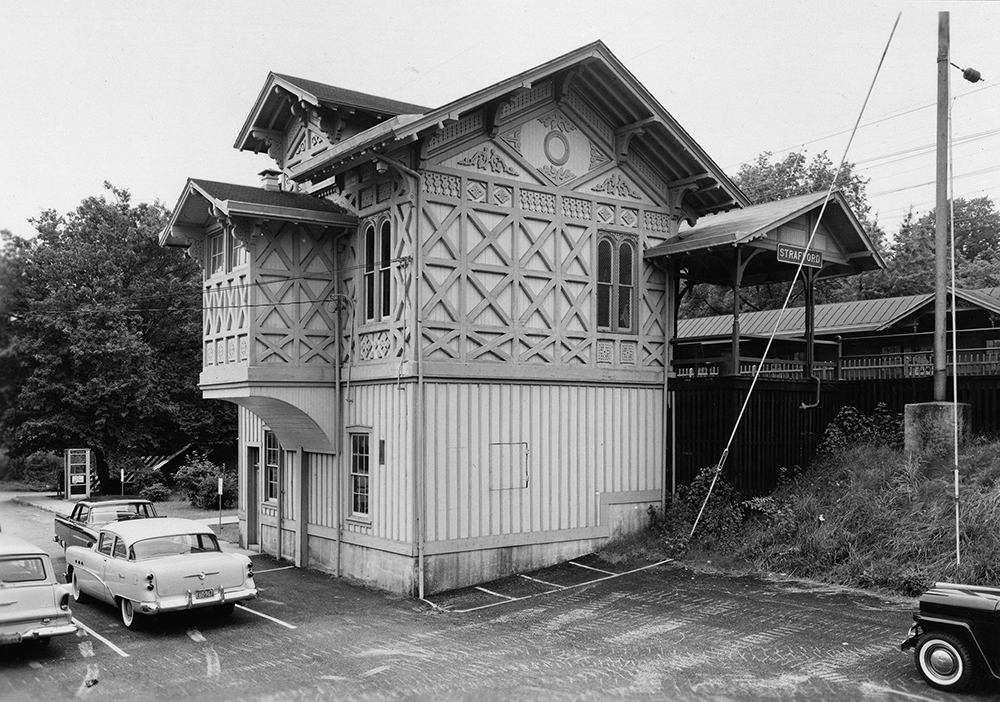 The train station now serving Strafford originally stood on the grounds of the 1876 Centennial Exposition in Philadelphia. Historic American Buildings Survey, Library of Congress Prints and Photographs Division