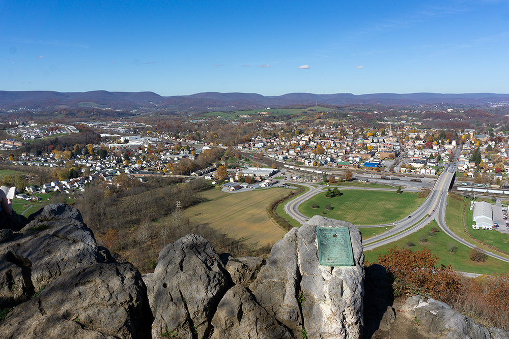 The view of Hollidaysburg from Chimney Ridge. Pennsylvania State Historic Preservation Office