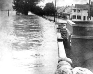 The Susquehanna crests at the top of the floodwall along Front Street in Sunbury. The Daily Item (Sunbury), file photo