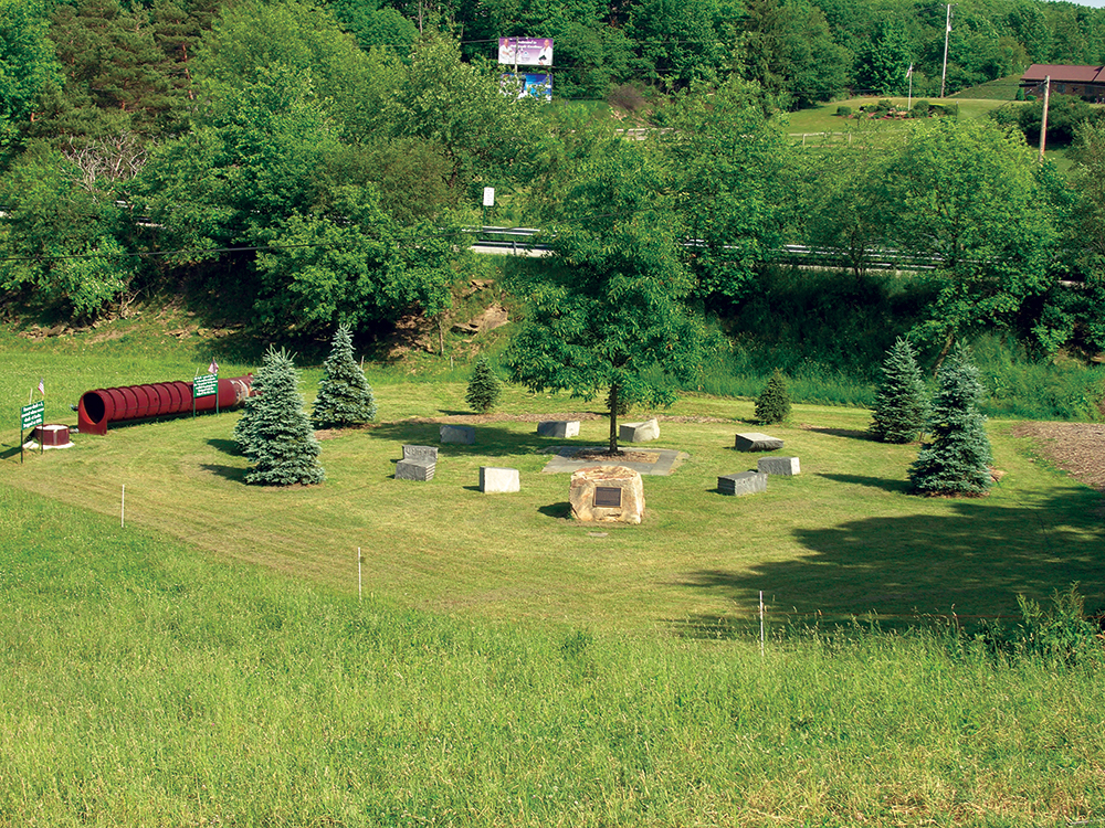 The site of the Quecreek Mine rescue in Lincoln Township, Somerset County, is today a memorial park. GO Laurel Highlands