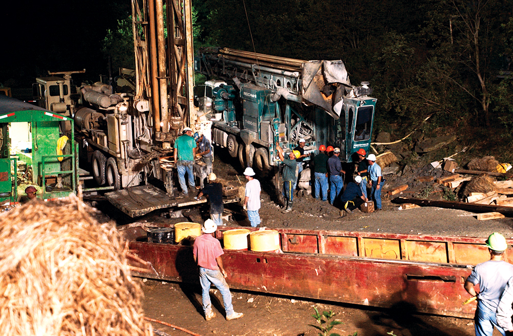 Rescue work continued through the night. Pennsylvania State Archives, RG-20
