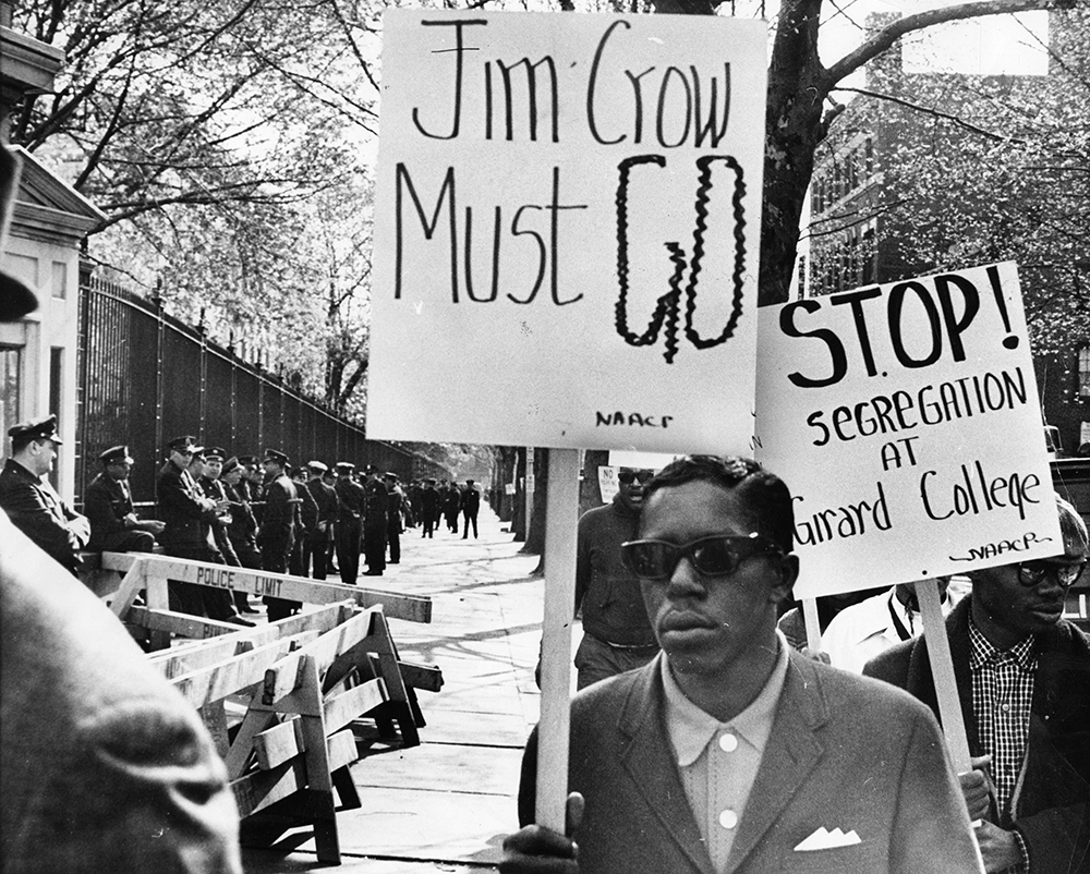 Picketing at Girard College began in May 1965 and continued through December of that year. Courtesy of the Special Collections Research Center, Temple University Libraries, Philadelphia, PA