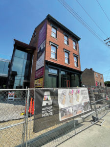 This view of the August Wilson House was shot in 2022 during the final stages of renovation. Courtesy Ron Pfaffmann, Pfaffmann + Associates