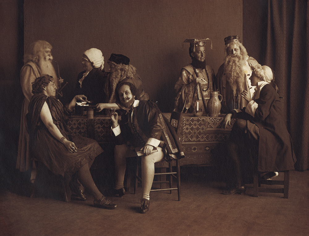 Plastic Club members donned costumes related to the theme “House-Boat on the Styx” for the 1909 Rabbit event. Plastic Club Records (Collection 3106), Historical Society of Pennsylvania