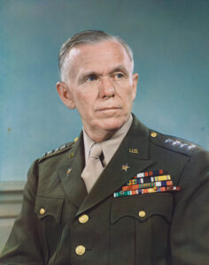 Gen. George C. Marshall in a 1944 photograph by Harry Warnecke (1900–84). National Portrait Gallery, Smithsonian Institution