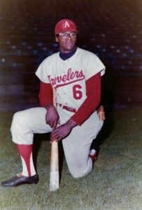 Allen played for four teams in the minor leagues, the last being the Arkansas Travelers, before his Major League Baseball debut in September 1963. Courtesy of Richard Allen Jr.